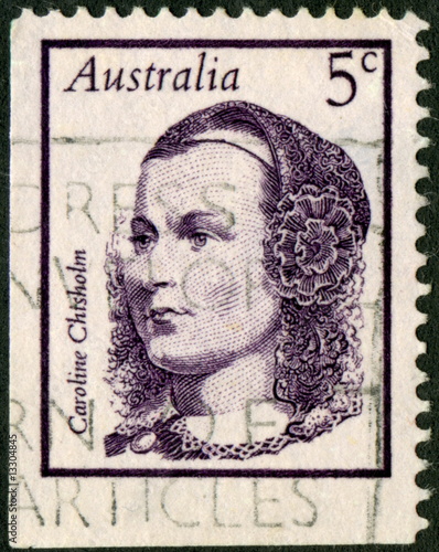 Australia. Caroline Chisholm. Timbre postal. 1968.