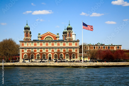 The main immigration building on Ellis Island