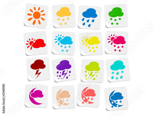 Weather vector iconset