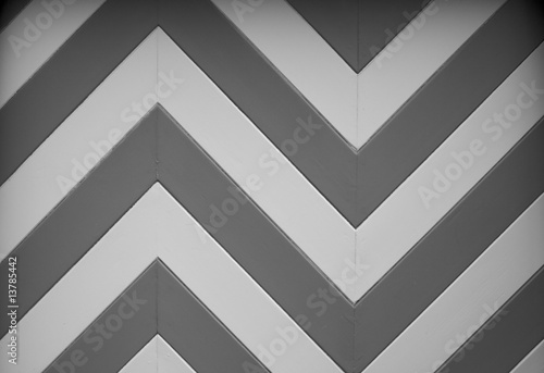 BW Chevron Garage door design