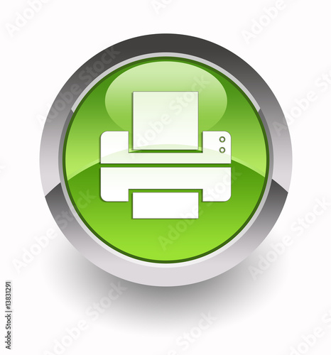 Printer glossy icon