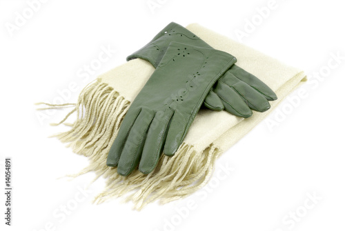szal i rękawiczki