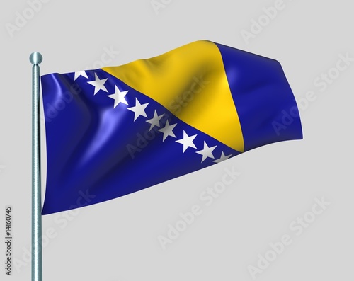 Nationalflagge Bosnien-Herzegowina