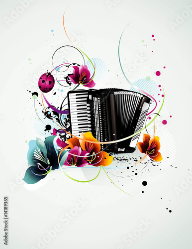 accordion vector