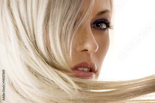closeup of blond girl