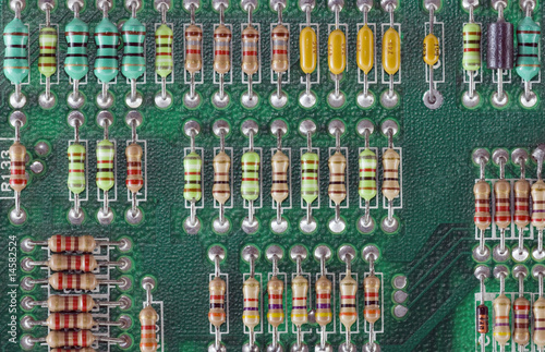 Circuit Board with resistors