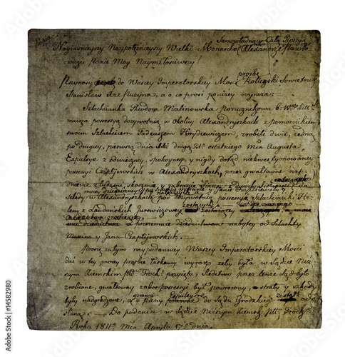 Old letter from 1811