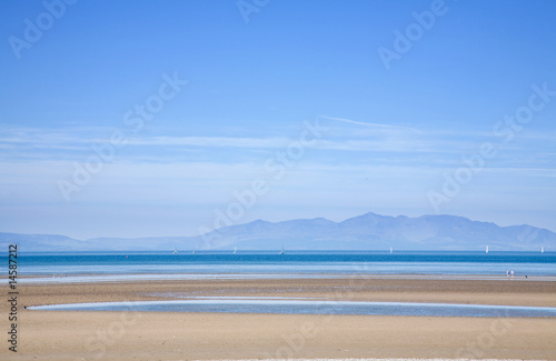 Scotland, view over Firth of Clyde toward Arran Island