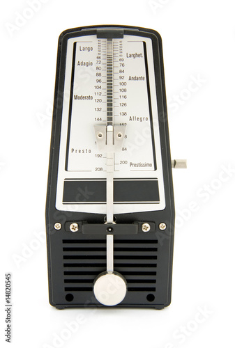 metronome isolated on white background