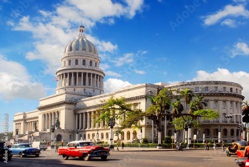 Capitolio building in Havana Cuba