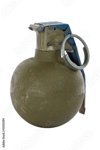 green modern hand grenade