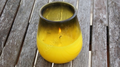 Yellow candle lamp