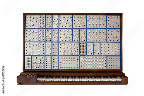 Vintage modular synthesizer - lots of knobs and switches!