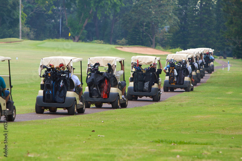Golf Course Traffic Jam