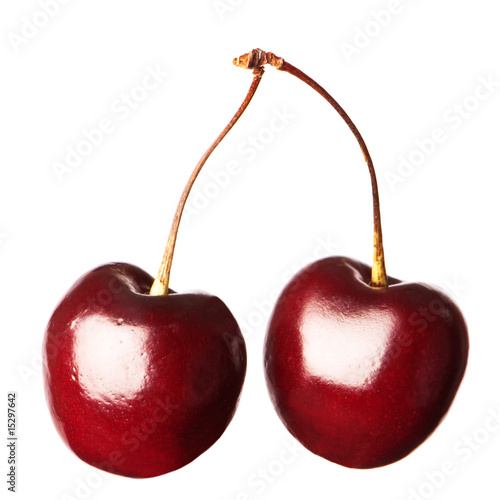 Two Ripe Cherries