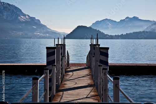 Bridge on lake of Como