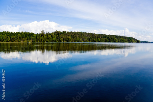 Blue lake surface