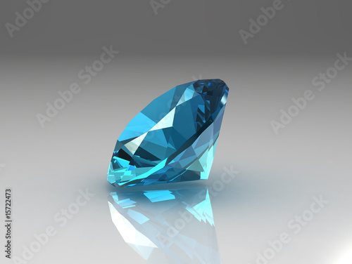 Round torques blue topaz gemstone