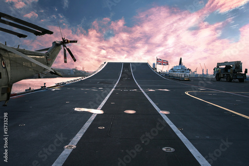 HMS Ark Royal aircraft carrier flagship of British Royal Navy