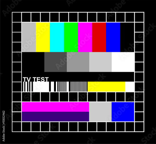 colored TV signal graphic