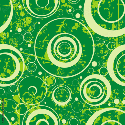 Seamless green wallpaper from circles.