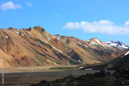 Colourful mountains in iceland