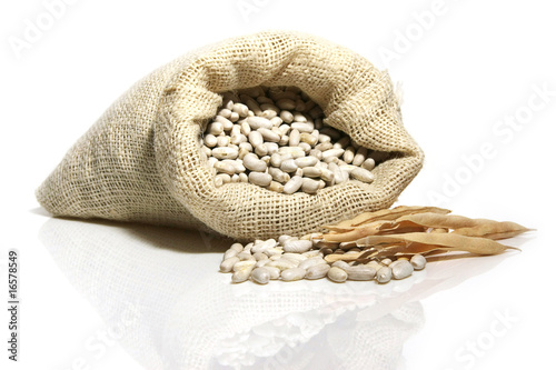 Sac de haricots blancs