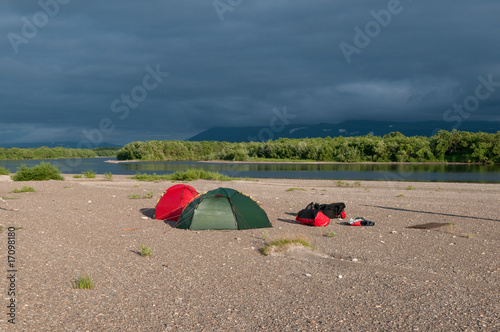 Camp auf der Insel