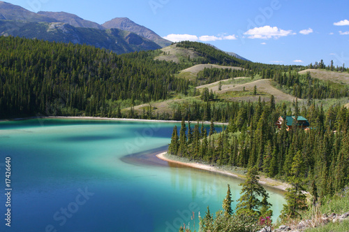 Emerald Lake on South Klondike Highway Yukon Territory