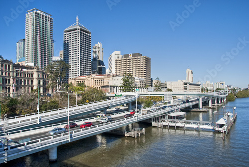 Brisbane Skyline from the Bridge, Australia, August 2009