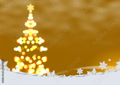 光のクリスマスツリー