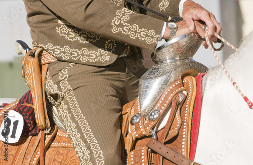 Ornate hispanic saddle