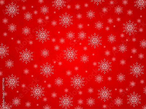 Red backgrouund snowflakes