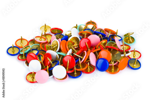 Heap of multicolored pins