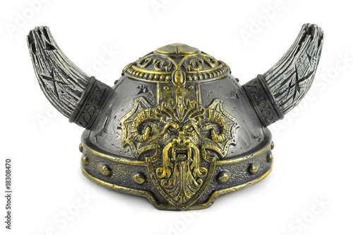 Decorative helm viking with two horns