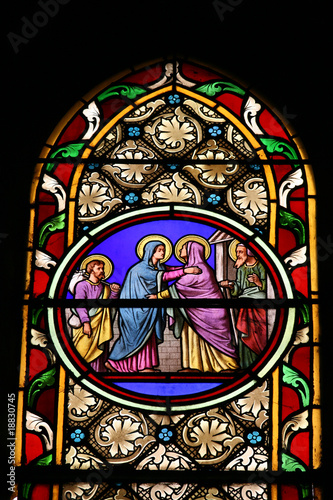 The Visiting (stained glass window)
