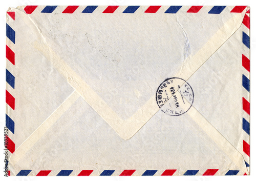 Vintage airmail envelope