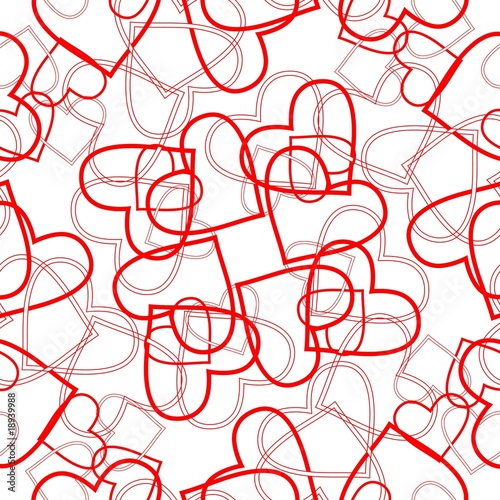 Seamlessly vector wallpaper valentine with hearts