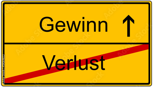 gewinn sign