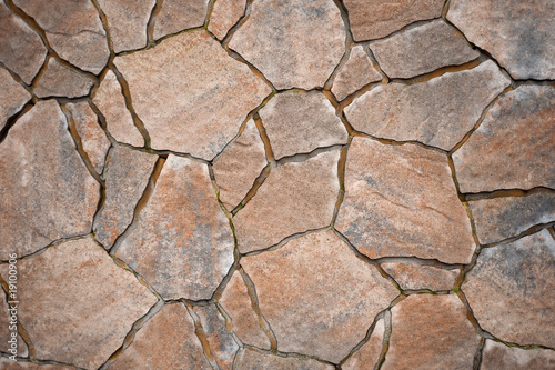 Hintergrund aus Pflastersteinen, unregelmäßige Natursteine