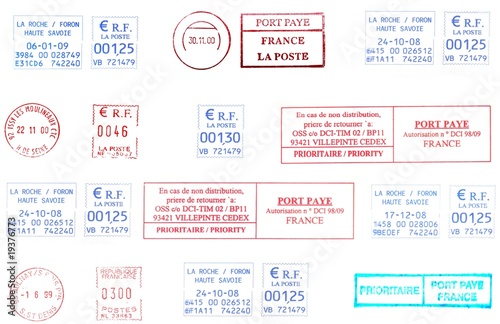 french postmarks background