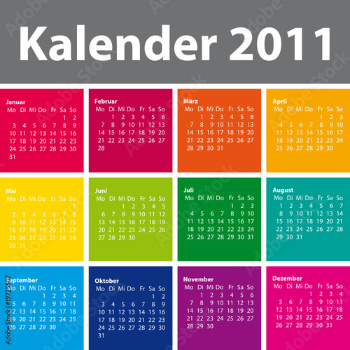 Kalender 2011 deutsch