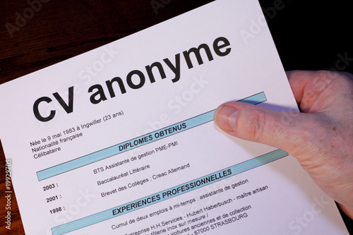 CV anonyme