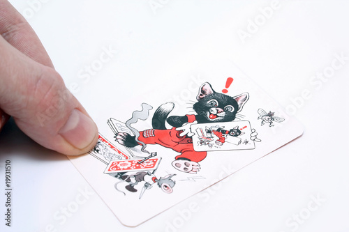 "Schwarzer Peter" Spielkarte
