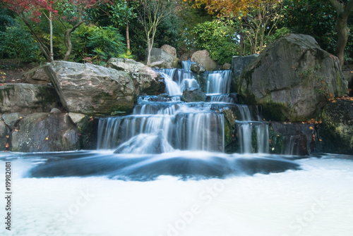Oriental waterfall landscape