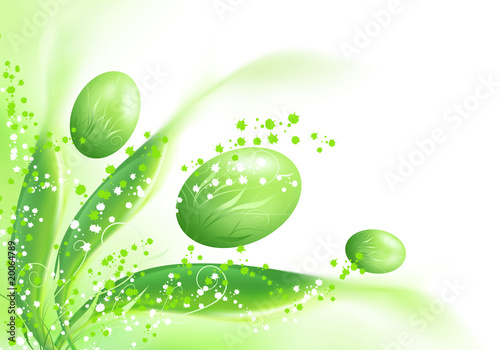 Easter green decoration