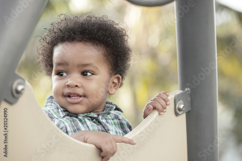 Cute little child at the playground