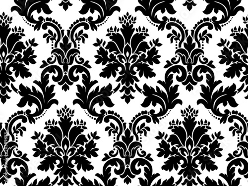 Vector. Seamless damask pattern