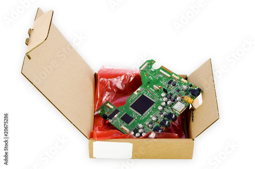 Cardboard packing for electronic spare parts