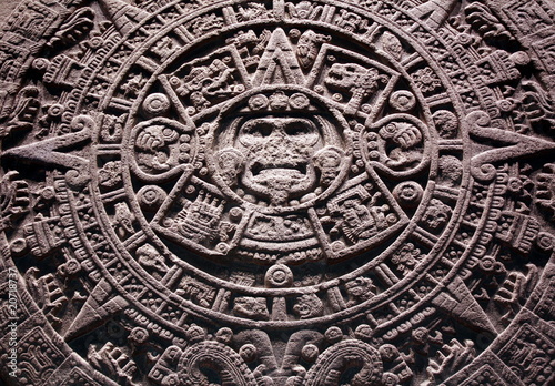 Sun Stone aztec calendar